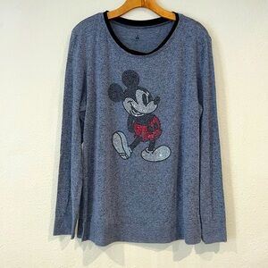 Women’s Disney Parks bedazzled Mickey Mouse long sleeve shirt size XL
